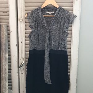 LOFT Black and white business dress
